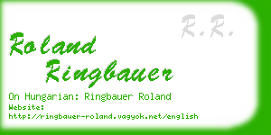 roland ringbauer business card